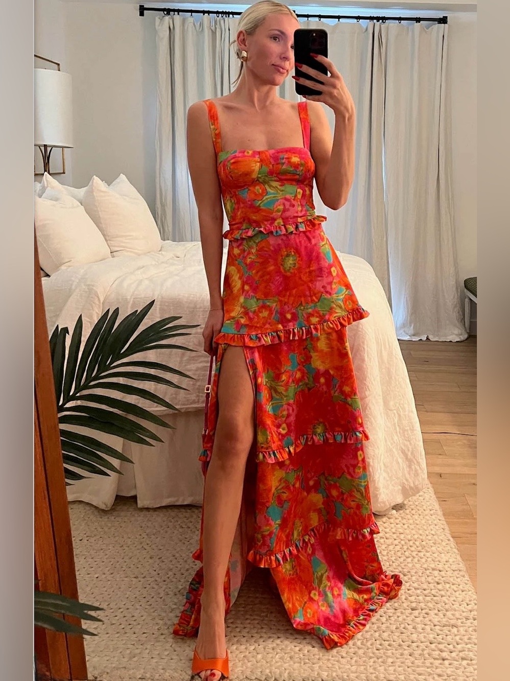Show Me Your MuMu Lady Corset Maxi Dress Sz L - Picture 6 of 9